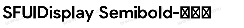 SFUIDisplay Semibold字体转换